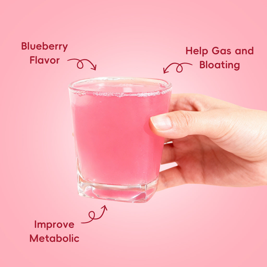 Yibenef 60B TFU+CFU 0 Sugar & Sodium Blueberry-Flavored Gut Saver 1 Stick has 8 Probiotics, 5 Prebiotics, Superfoods, Low Calories Digestive Enzymes No Bloating After Eating-Feel Great in 15 Days